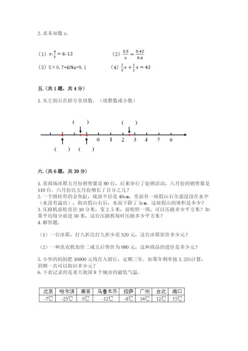 苏教版六年级数学小升初试卷及参考答案【实用】.docx