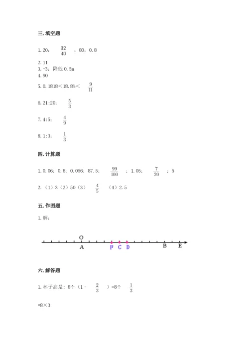 小学六年级下册数学期末卷含完整答案（易错题）.docx