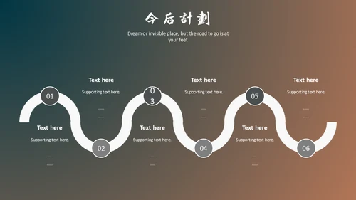 漫步旅途梦想彼端通用PPT模板