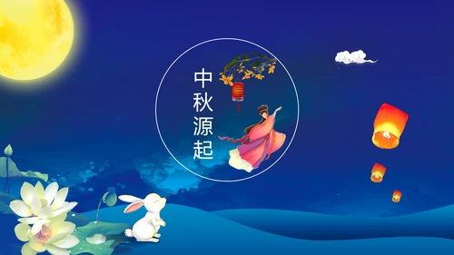 完整内容传统节日中秋节班会主题PPT模板