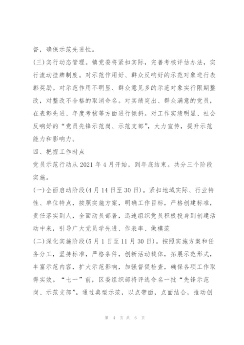 XX镇“党员先锋示范岗”创建工作方案.docx