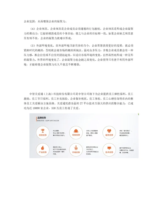 企业文化凝聚力影响企业凝聚力因素