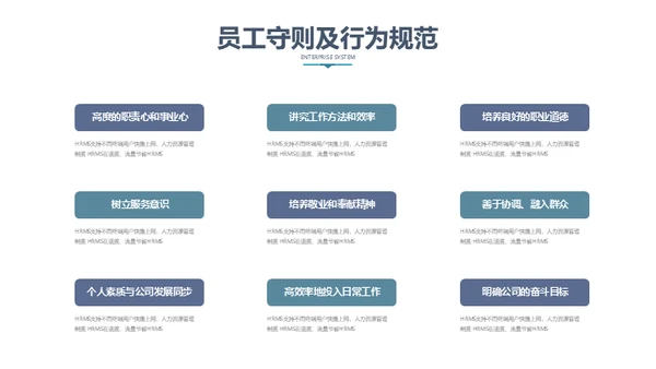 人力资源管理公司制度员工培训通用PPT模板