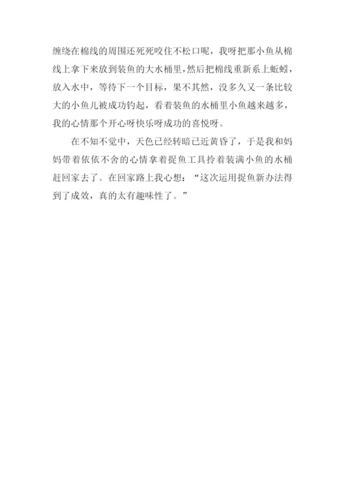 关于捉鱼的作文.docx