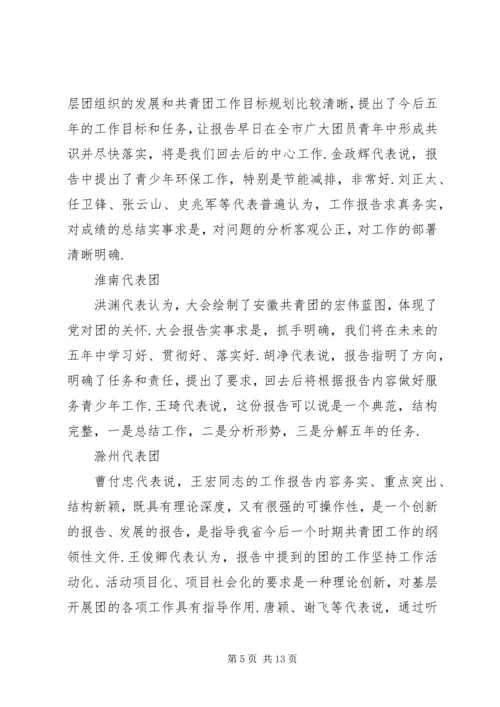 各团代表审议讨论团代会工作报告-审议工作报告.docx
