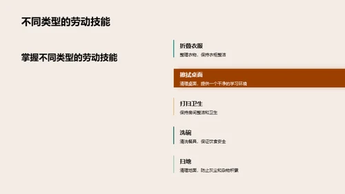 劳动技巧与生活美学
