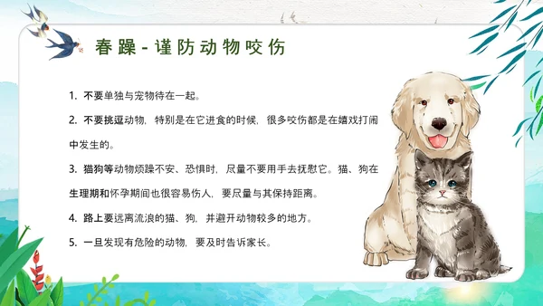 清明节假期安全教育PPT模板