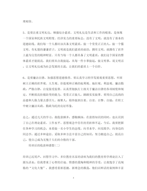 精编学习培训个人工作收获心得体会范文4篇.docx