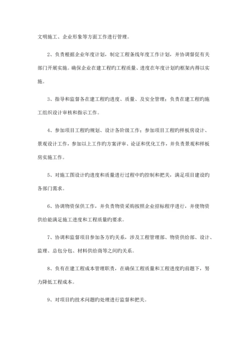 独立项目公司岗位设置及岗位职责.docx