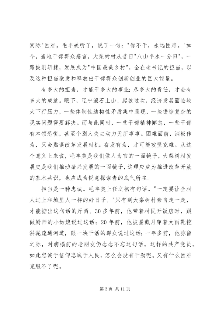 学习毛丰美先进事迹心得体会6篇.docx