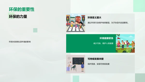 校园环保教育讲座PPT模板