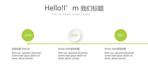 绿色时尚微立体述职总结汇报商务通用PPT动态模板