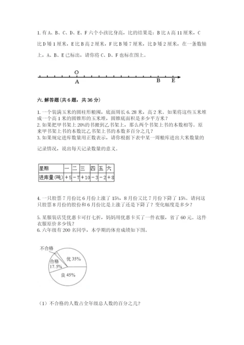 北京版小学六年级下册数学期末综合素养测试卷及参考答案（a卷）.docx