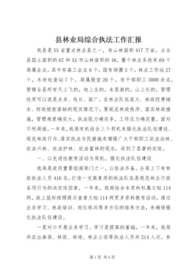 县林业局综合执法工作汇报 (6).docx