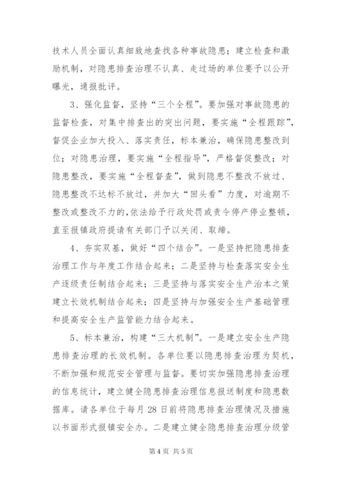 政府排查安全生产隐患工作方案.docx