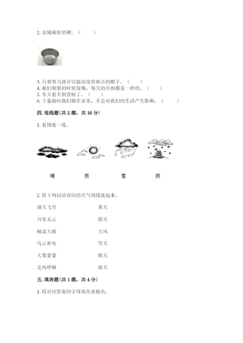 教科版二年级上册科学期末测试卷精品【达标题】.docx