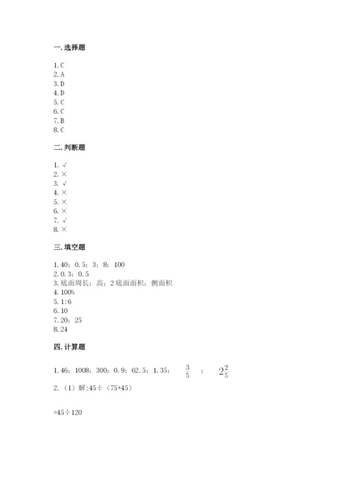 苏教版六年级下册数学期中测试卷【各地真题】.docx