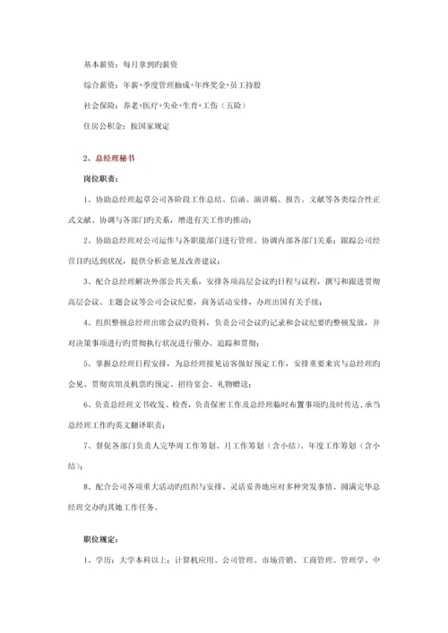 岗位基本职责专项说明书目标厦门大学人文学院.docx