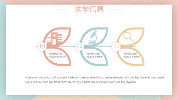 简约大方护理医疗工作汇报动态PPT模板