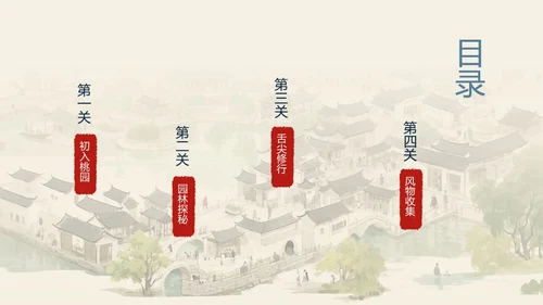 苏州旅游攻略介绍PPT模板