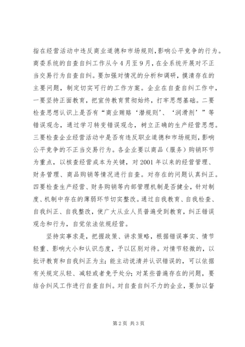 ＃＃县商业委员会开展治理商业贿赂专项工作实施方案.docx