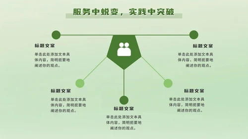 绿色立体卡通班委述职报告PPT模板
