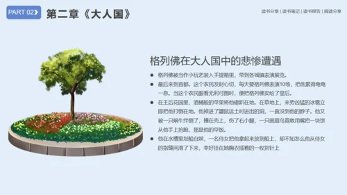 《格列佛游记》读书笔记通用PPT模板