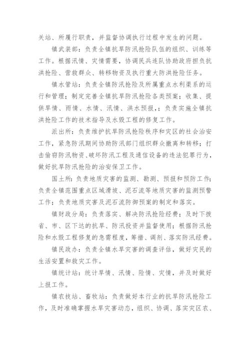 乡镇防汛抗旱应急预案.docx