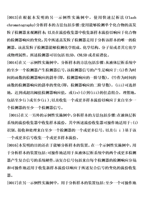 用于分析样本和收集样本流份的方法和装置制造方法4