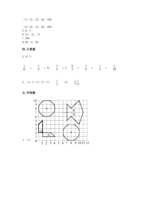 人教版数学六年级上册期末测试卷带答案（实用）.docx