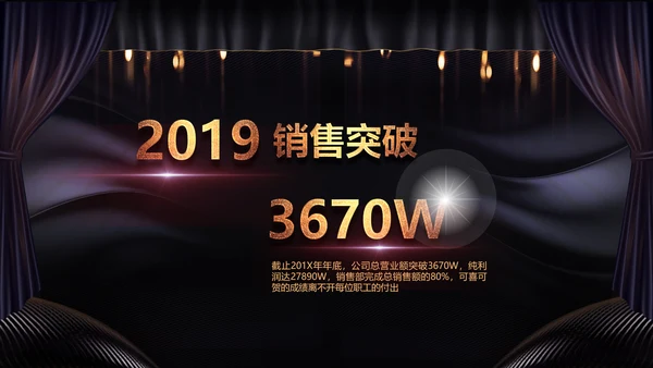 2020鼠年颁奖典礼年会年终总结PPT