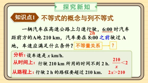 11.1.1 不等式及其解集 课件（共25张PPT）2024-2025学年度人教版数学七年级下册