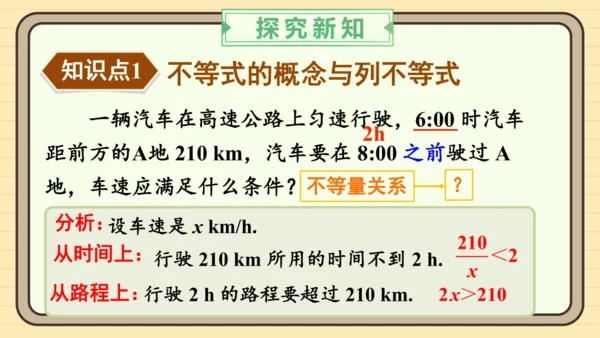 11.1.1 不等式及其解集 课件（共25张PPT）2024-2025学年度人教版数学七年级下册