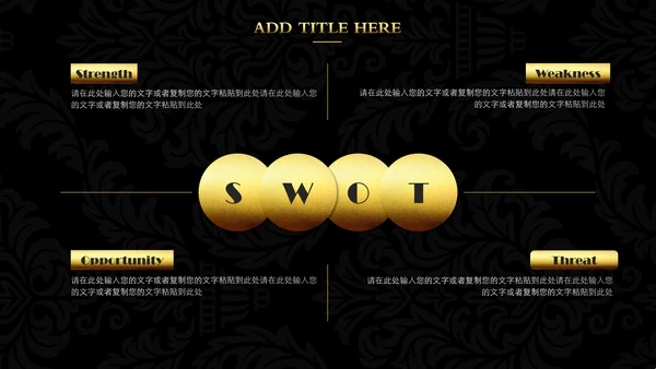 黑金商务商业计划书通用PPT模板