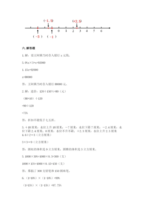贵定县六年级下册数学期末测试卷（研优卷）.docx