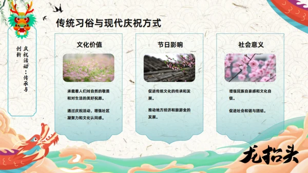 二月二龙抬头传统节日课件通用PPT模板