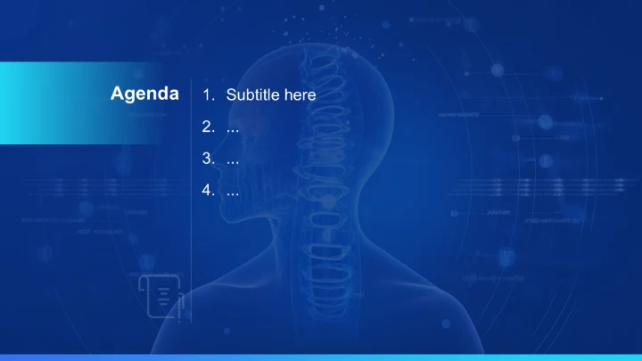 蓝色科技风IT互联人工智能应用介绍PPT主题