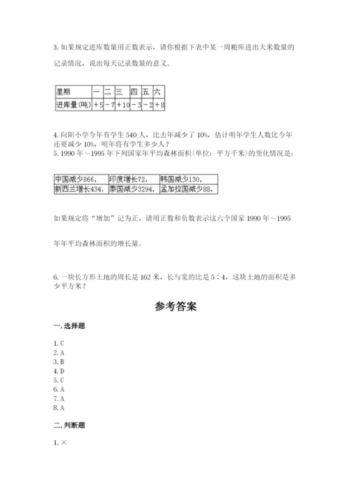 北京版六年级下册期末真题卷及答案【有一套】.docx