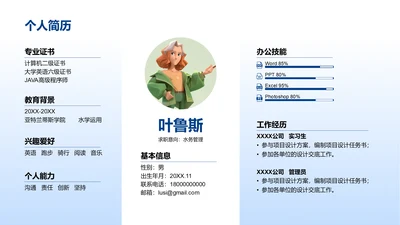 个人简历-个人简历PPT