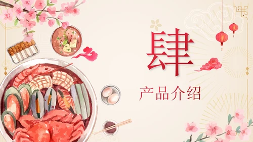 红色中国风地道火锅餐饮策划方案PPT模板