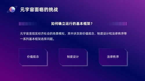 蓝紫色元宇宙培训课件