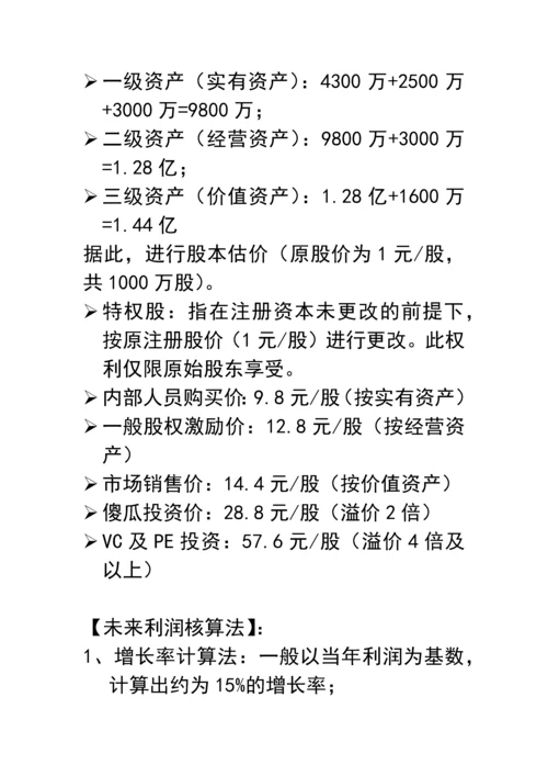 股价核算办法.docx