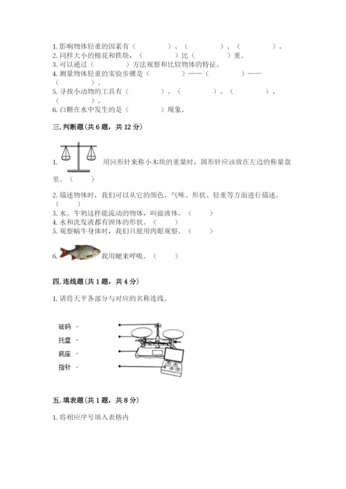 教科版一年级下册科学期末测试卷及参考答案（培优a卷）.docx