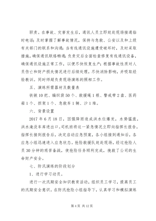 防汛应急演练实施方案 (4).docx