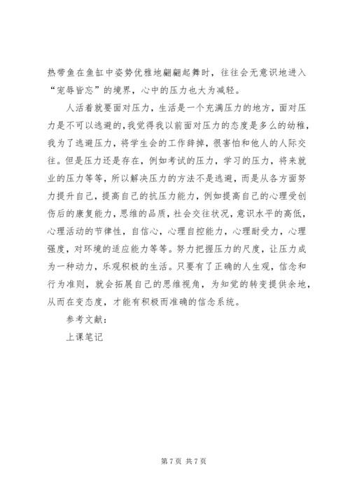 学习压力管理心理学心得精选.docx