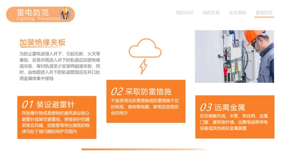 用电安全知识教育消防安全PPT模板