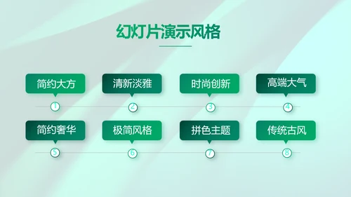 绿色大气邮政储蓄银行PPT动态模板