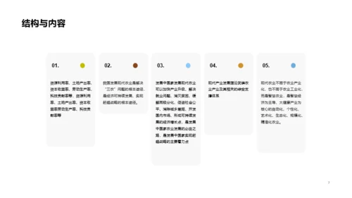 黄色麦穗农业课件培训PPT案例