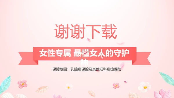 女性高发疾病保险保险行业产品介绍工作总结计划动态PPT模板