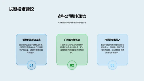 农科技投资新视角PPT模板